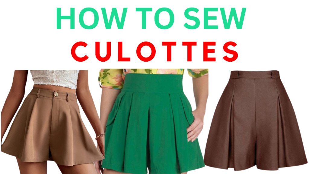 Culottes Cutting and Stitching – Pant Skirt