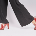 wide trousers shoes